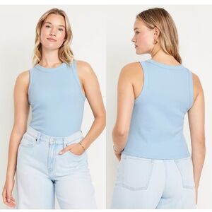 Old Navy Snug Crop Tank Top XXL Glassy Sea